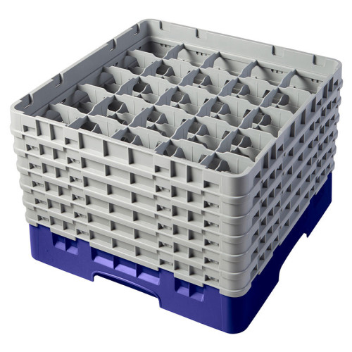 Cesta de lavado 25 comp. 6 alturas - 8,7 cm Ø máx. - alt. máx. 29,9 cm - 50 x 50 x 34,9 cm - Azul marino