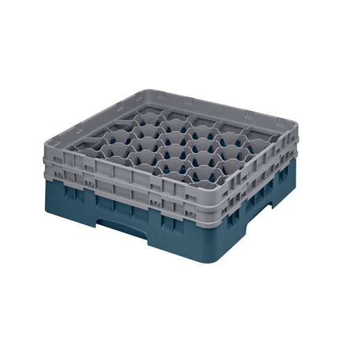 Cesta de lavado 30 comp. 2 alturas - 7,84 cm Ø máx. - alt. máx. 13,5 cm - 50 x 50 x 18,4 cm - Cerceta