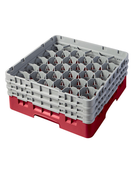 Cesta de lavado 30 comp. 3 alturas - 7,84 cm Ø máx. - alt. máx. 17,6 cm - 50 x 50 x 22,5 cm - Arándano