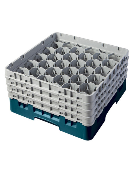 Cesta de lavado 30 comp. 4 alturas - 7,84 cm Ø máx. - alt. máx. 21,7 cm - 50 x 50 x 26,7 cm - Cerceta