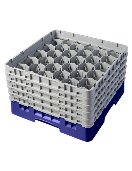 Cesta de lavado 30 comp. 5 alturas - 7,84 cm Ø máx. - alt. máx. 25,8 cm - 50 x 50 x 30,8 cm - Azul marino