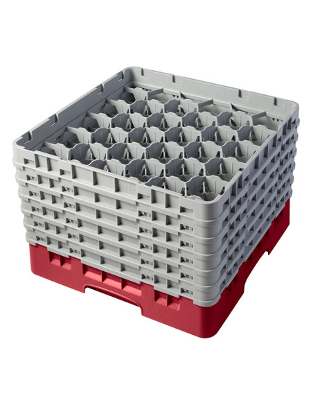 Cesta de lavado 30 comp. 6 alturas - 7,84 cm Ø máx. - alt. máx. 29,9 cm - 50 x 50 x 34,9 cm - Arándano