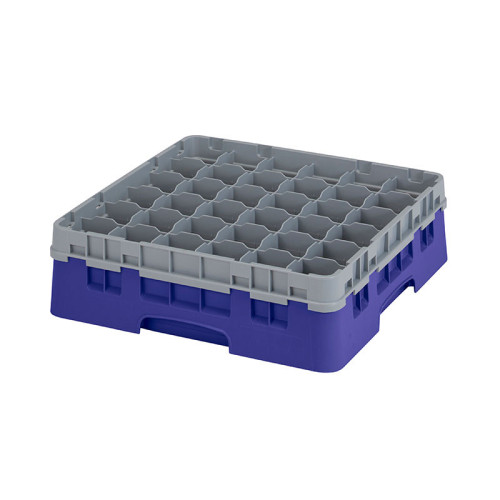 Cesta de lavado 36 comp. 1 altura - 7,2 cm Ø máx. - alt. máx. 11,8 cm - 50 x 50 x 14,3 cm - Azul marino