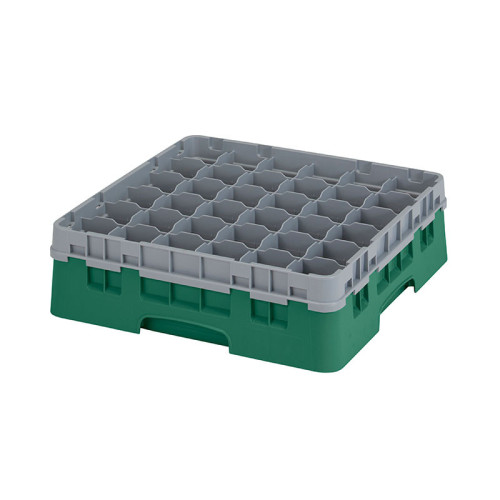 Cesta de lavado 36 comp. 1 altura - 7,2 cm Ø máx. - alt. máx. 11,8 cm - 50 x 50 x 14,3 cm - Verde sherwood