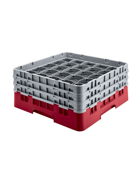 Cesta de lavado 36 comp. 2 alturas - 7,2 cm Ø máx. - alt. máx. 14,9 cm - 50 x 50 x 18,4 cm - Arándano