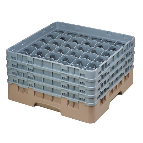 Cesta de lavado 36 comp. 4 alturas - 7,2 cm Ø máx. - alt. máx. 21,7 cm - 50 x 50 x 26,7 cm - Azul