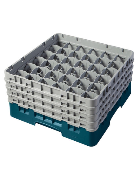 Cesta de lavado 36 comp. 4 alturas - 7,2 cm Ø máx. - alt. máx. 21,7 cm - 50 x 50 x 26,7 cm - Azul marino