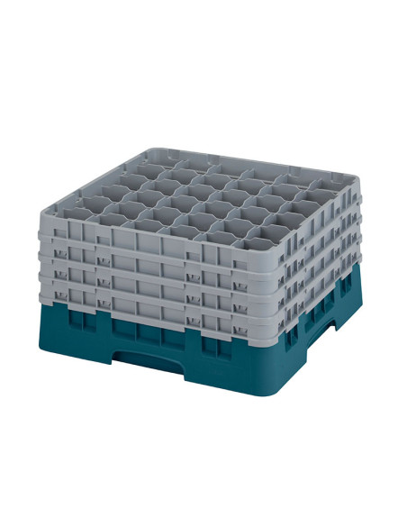 Cesta de lavado 36 comp. 4 alturas - 7,2 cm Ø máx. - alt. máx. 24,1 cm - 50 x 50 x 26,7 cm - Cerceta