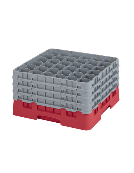 Cesta de lavado 36 comp. 4 alturas - 7,2 cm Ø máx. - alt. máx. 24,1 cm - 50 x 50 x 26,7 cm - Arándano