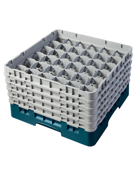 Cesta de lavado 36 comp. 5 alturas - 7,2 cm Ø máx. - alt. máx. 25,8 cm - 50 x 50 x 30,8 cm - Cerceta