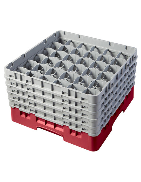 Cesta de lavado 36 comp. 5 alturas - 7,2 cm Ø máx. - alt. máx. 25,8 cm - 50 x 50 x 30,8 cm - Arándano