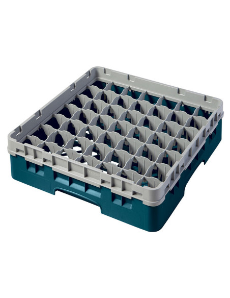 Cesta de lavado 49 comp. 1 altura - 6 cm Ø máx. - alt. máx. 9,4 cm - 50 x 50 x 14,3 cm - Cerceta
