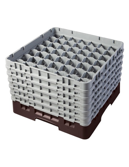 Cesta de lavado 49 comp. 1 altura - 6 cm Ø máx. - alt. máx. 9,4 cm - 50 x 50 x 14,3 cm - Negro