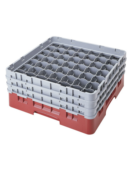 Cesta de lavado 49 comp. 3 alturas - 6 cm Ø máx. - alt. máx. 17,6 cm - 50 x 50 x 22,5 cm - Arándano