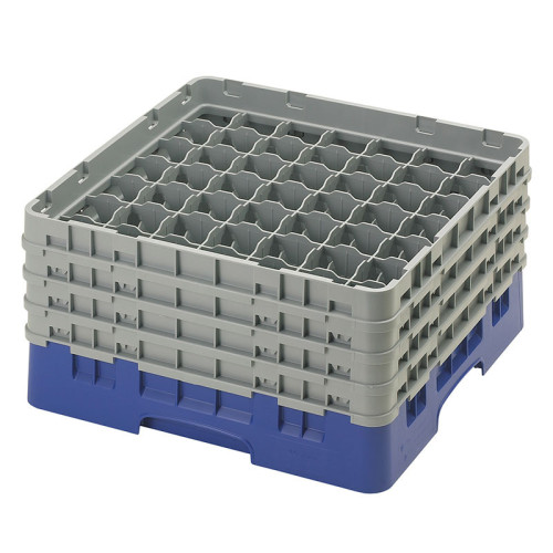 Cesta de lavado 49 comp. 4 alturas - 6 cm Ø máx. - alt. máx. 21,7 cm - 50 x 50 x 26,7 cm - Azul marino