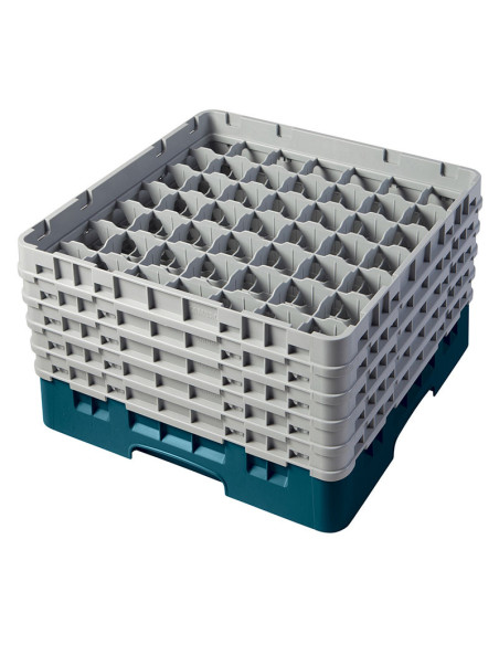 Cesta de lavado 49 comp. 5 alturas - 6 cm Ø máx. - alt. máx. 25,8 cm - 50 x 50 x 30,8 cm - Cerceta