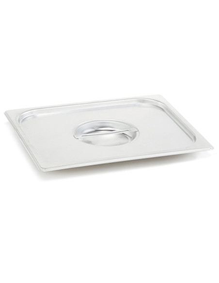 Tapa normal GN 1/9 de acero inoxidable. Tamaño 10,8 x 17,6 cm. - Venta 1 unidad