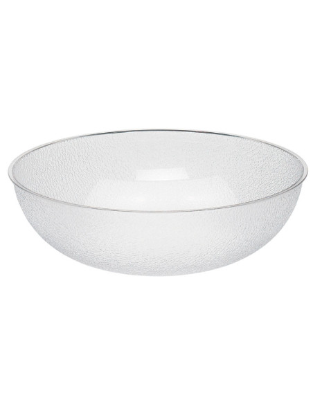 Ensaladera 19,1 L - 45,7 x 45,7 cm - Policarbonato Transparente con efecto empedrado