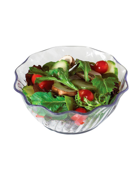Bol remolino 348 ml - 13,6 x 13,6 x 5,5 cm - Transparente - Venta 1 unidad.