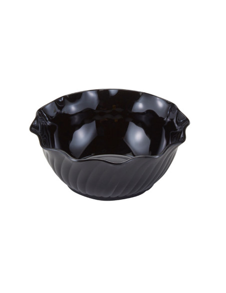 Bol remolino 348 ml - 13,6 x 13,6 x 5,5 cm - Negro - Venta 1 unidad.