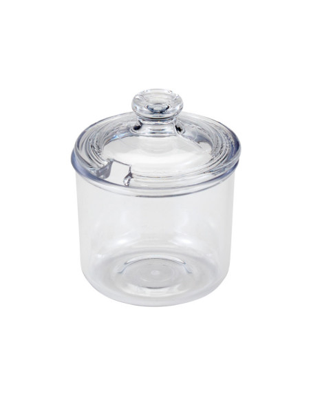 Tarro con tapa para condimentos 240 ml - 8,3 x 8,3 x 10,2 cm - Transparente