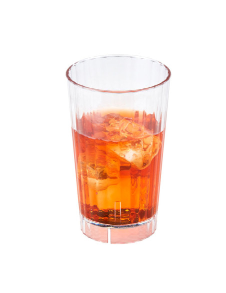Vaso Huntington 480 ml - 8,4 x 8,4 x 14 cm - Transparente - Venta 1 unidad.