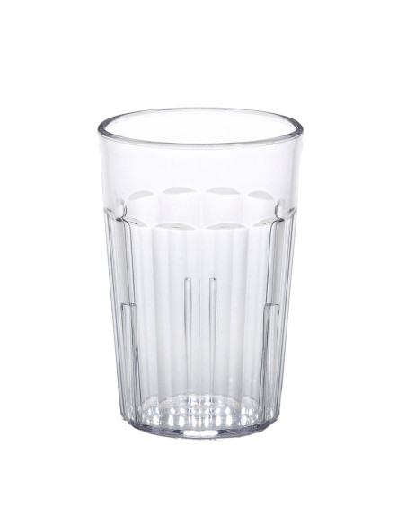 Vaso Newport 189 ml - 6,4 x 6,4 x 9,4 cm -Plástico SAN - Transparente - Venta 1 unidad.