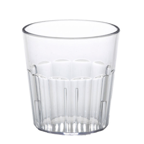 Vaso Newport 275 ml - 8,3 x 8,3 x 8,4 cm - Plástico SAN - Transparente - Venta 1 unidad.