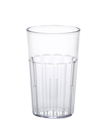 Vaso Newport 414 ml - 7,9 x 7,9 x 12,7 cm - Plástico SAN - Transparente - Venta 1 unidad.