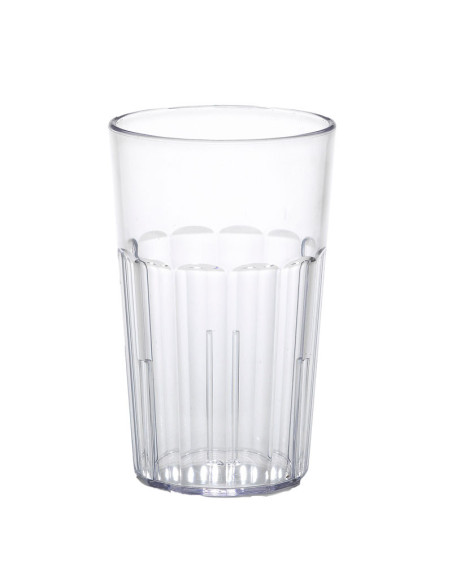 Vaso Newport 485 ml - 8,3 x 8,3 x 14,6 cm - Plástico SAN - Transparente - Venta 1 unidad.