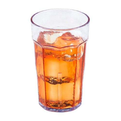 Vaso Laguna 295,7 ml - 7,4 x 7,4 x 12,1 cm - Plástico SAN - Transparente - Venta 1 unidad.