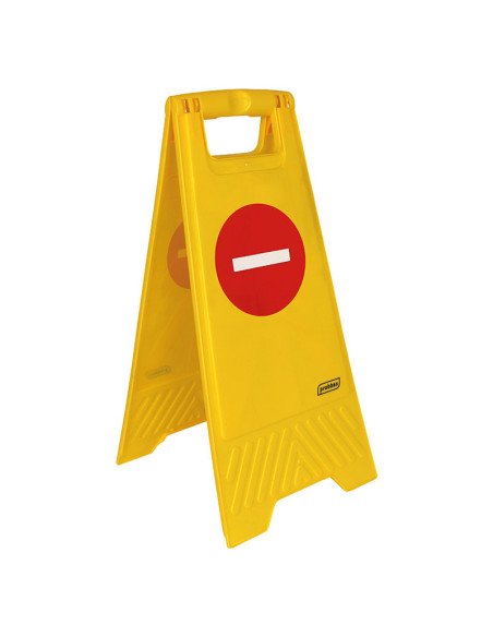 Señal de suelo "PROHIBIDO" - 28 x 4 x 60 cm - Amarillo