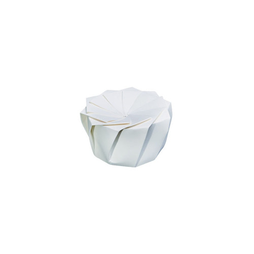 (Pack de 100 ud) - Recipiente de un sólo uso para delivery premium LOTUS - 1,1 L - 15 x 8 cm (12 cm Ø base) - Blanco