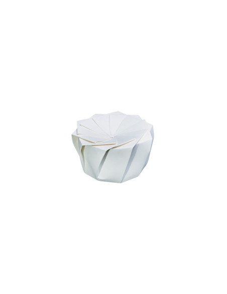 (Pack de 100 ud) - Recipiente de un sólo uso para delivery premium LOTUS - 1,6 L - 18 x 9 cm (13 cm Ø base) - Blanco