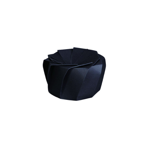 (Pack de 100 ud) - Recipiente de un sólo uso para delivery premium LOTUS - 1,6 L - 18 x 9 cm (13 cm Ø base) - Negro