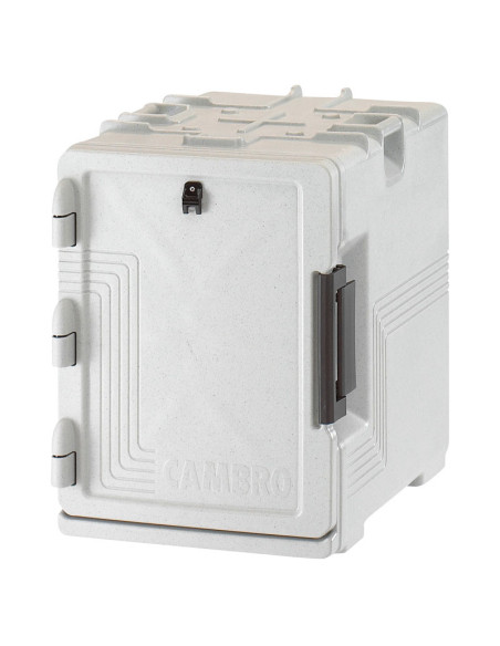 Contenedor isotérmico GN 1/1 de carga frontal para 4 bandejas de tamaño completo - 63,5x46x63 cm - Gris - Venta 1 unidad.