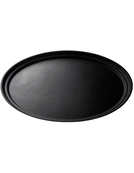 Bandeja CAMTREAD FIBRA DE VIDRIO ovalada con superficie ANTIDESLIZANTE/perfil bajo. - 56x68,5 cm - Marrón