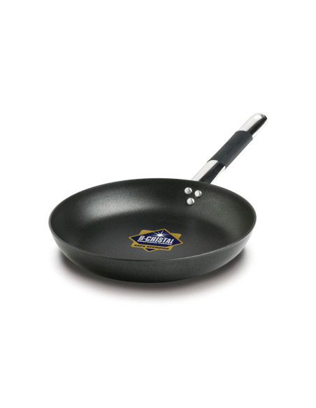 Sartén baja de aluminio Alblack grosor 3 mm. - 40 cm. Ø x 6 cm. alt.