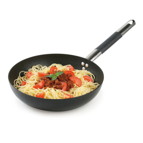 Sartén alta de aluminio Alblack grosor 3 mm. - 24 cm. Ø x 6,5 cm. alt.