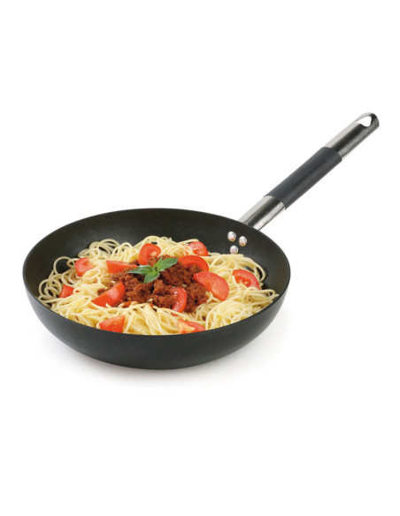 Sartén alta de aluminio Alblack grosor 3 mm. - 40 cm. Ø x 8,5 cm. alt.