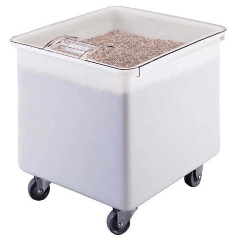 Carro de Ingredientes con tapa recta - 121 litros - 61 x 56 x 58,5 cm - Blanco