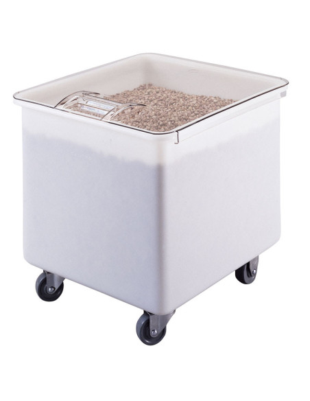 Carro de Ingredientes con tapa recta - 121 litros - 61 x 56 x 58,5 cm - Blanco
