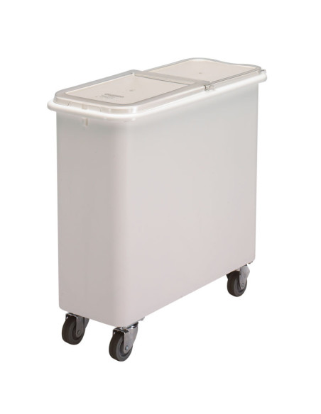 Carro de Ingredientes con tapa recta - (102 litros) - (76,5 x 33 x 72,5 cm) - Blanco