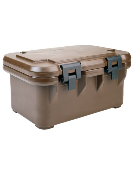 Contenedor isotérmico con apertura superior Serie S - 43,5x64x30,5 cm - Marrón