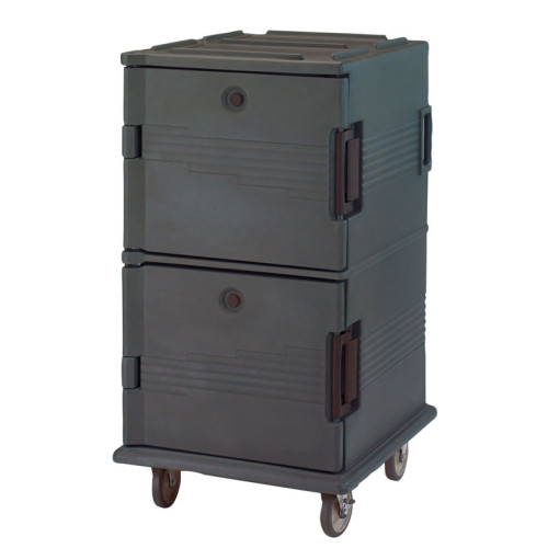 Carro isotérmico GN de doble compartimento Serie Camcart® - 71,5 x 82 x 135 cm - Negro