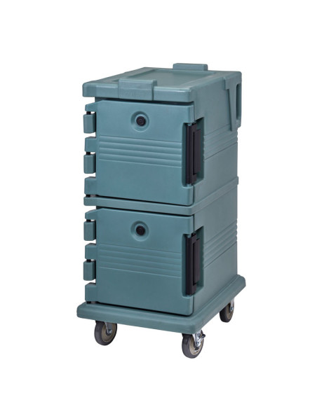 Carro isotérmico GN de doble compartimento Serie Camcarts® - 52 x 69 x 114,5 cm - Azul pizarra