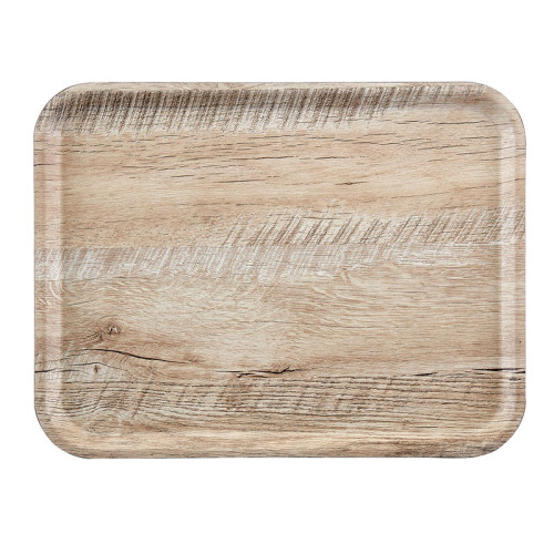 Bandeja Serie Madeyra laminada con superficie texturizada - 36 x 46 cm