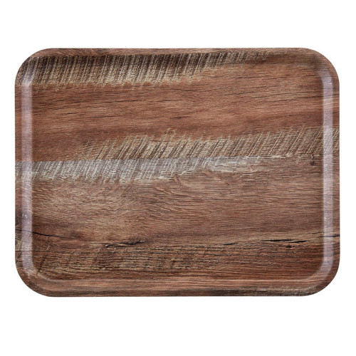Bandeja Serie Madeyra laminada con superficie texturizada - 36 x 46 cm
