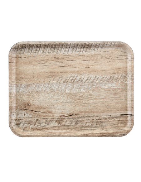 Bandeja Serie Madeyra laminada con superficie texturizada - 37 x 53 cm