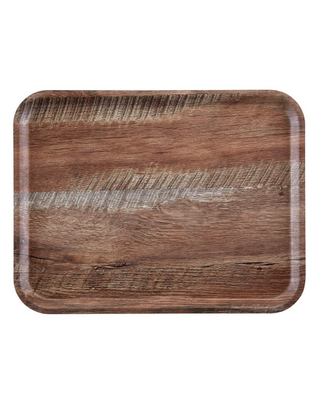 Bandeja Serie Madeyra laminada con superficie texturizada - 37 x 53 cm